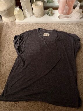 Current/Elliott Charcoal Gray Crewneck Tee